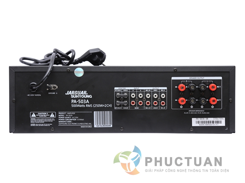 Amply 1 hệ thống chỉnh âm  P503